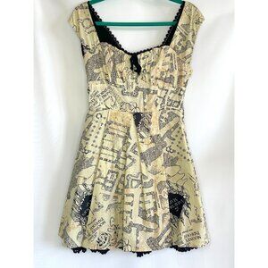 Women's Harry Potter "Marauder's Map" Mini Dress - Size Small
